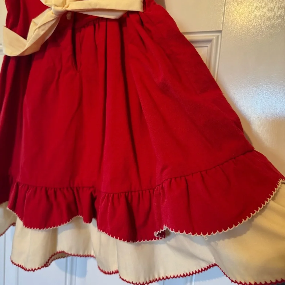 Well Dressed Wolf Classic Good Cheer Red White Dress Holiday Christmas Girls 3